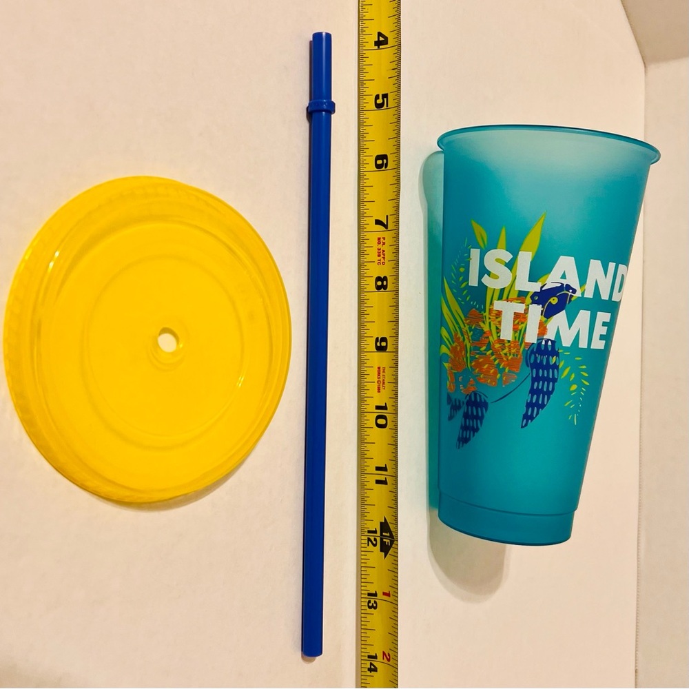 🧋🏝️ STARBUCKS lid straw replacements 1 cold cup Hawaii Collection new reusable - Picture 10 of 11